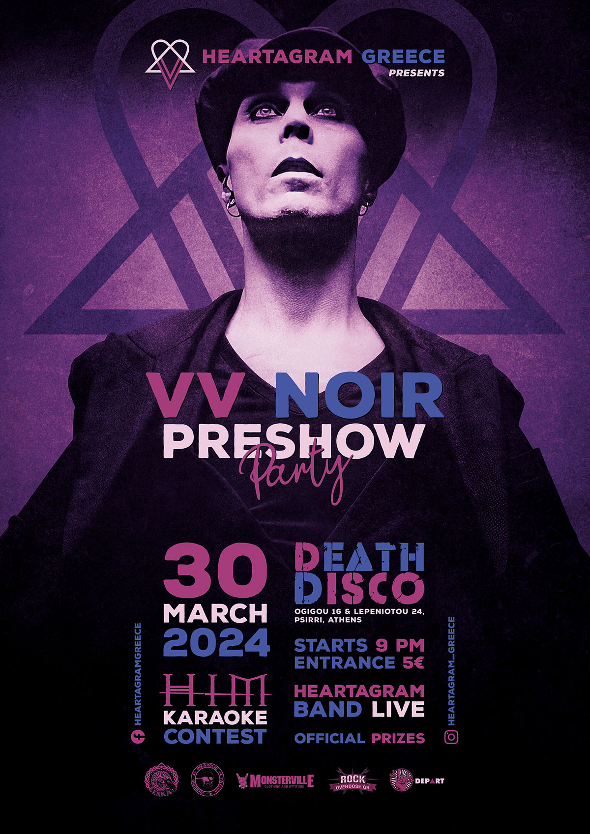 VV Noir Preshow Party Poster / Flyer