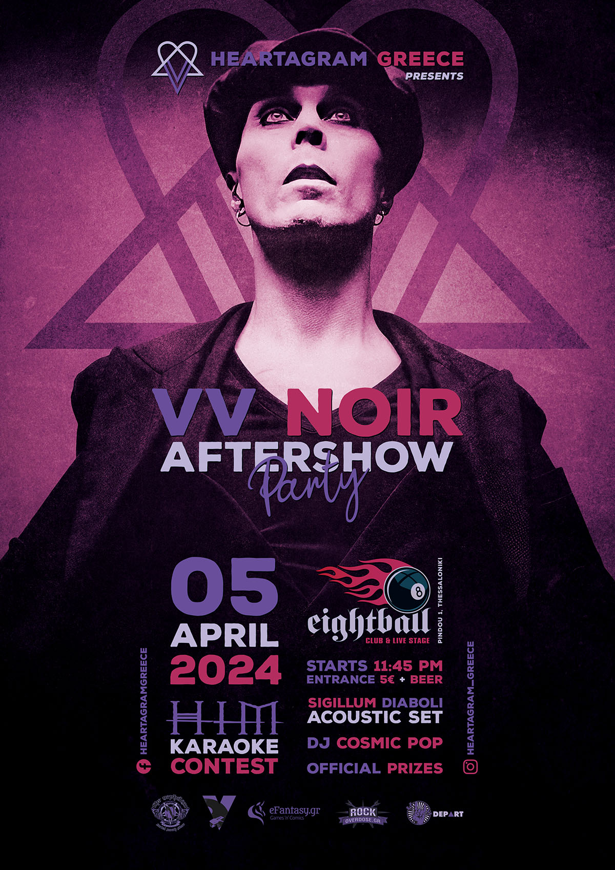 VV Noir Aftershow Party Poster / Flyer